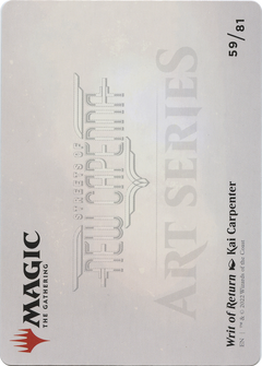 Writ of Return // Writ of Return (ASNC-059) - New Capenna Art Series (Borderless) Foil-2
