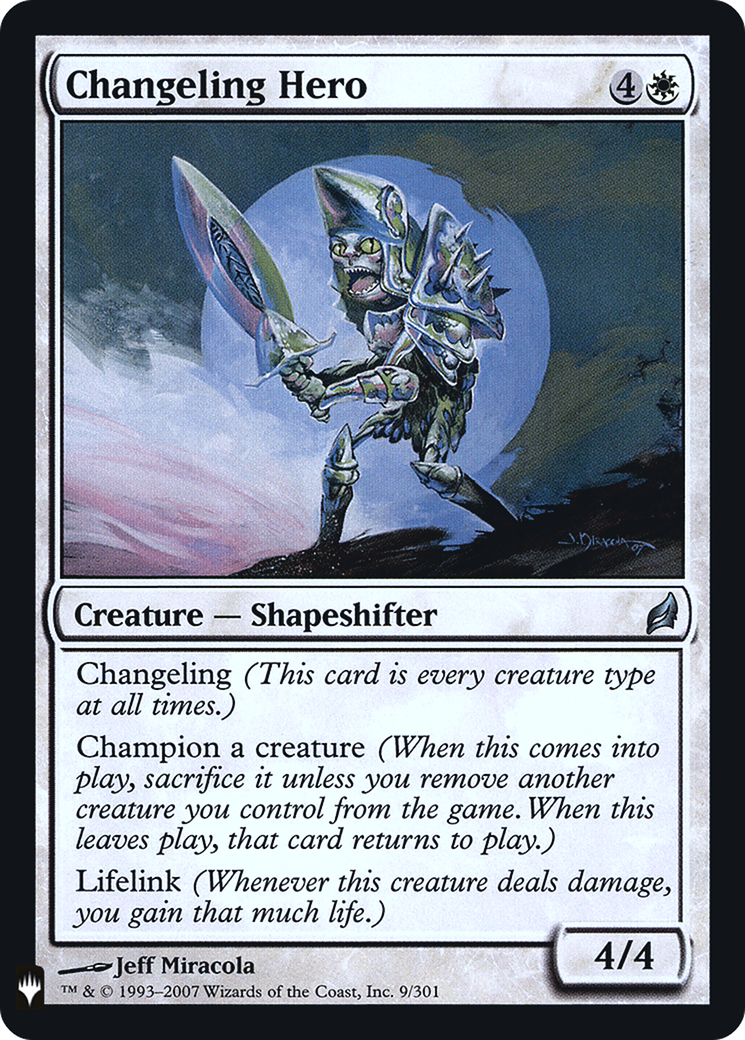 Changeling Hero (PLST-LRW-9) - The List Foil-1