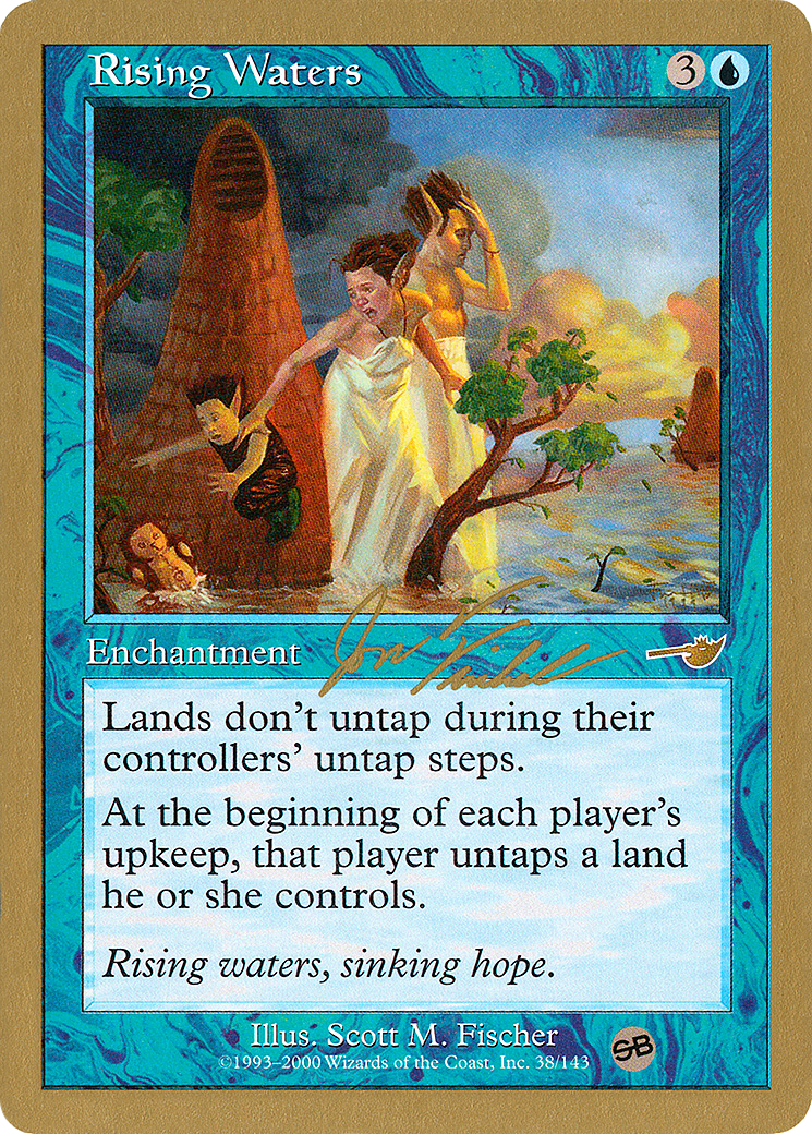 Rising Waters - 2000 Jon Finkel (NMS) (SB) (WCD-) - World Championship Decks 2000-1