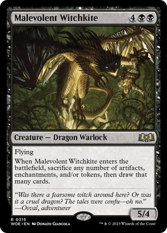 Malevolent Witchkite [Wilds of Eldraine]-1