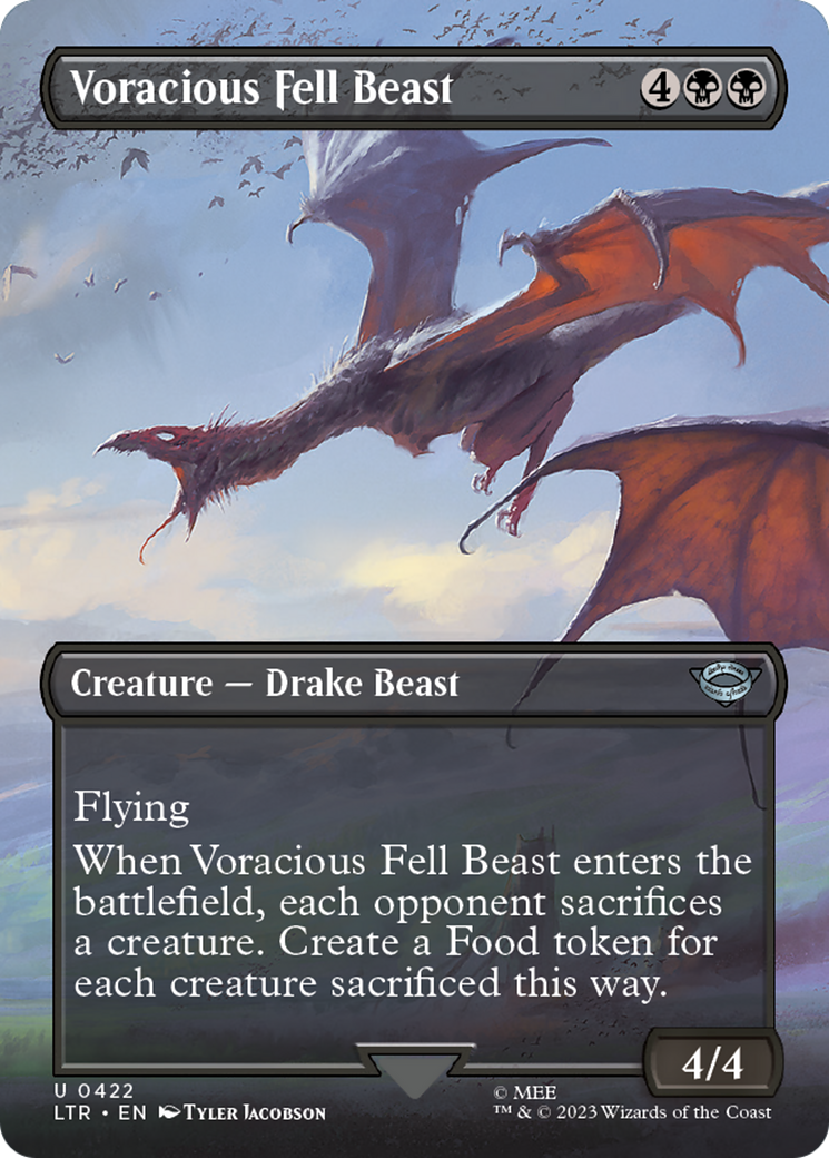 Voracious Fell Beast (Borderless) (LTR-422) - The Lord of the Rings: Tales of Middle-earth (Borderless)-1