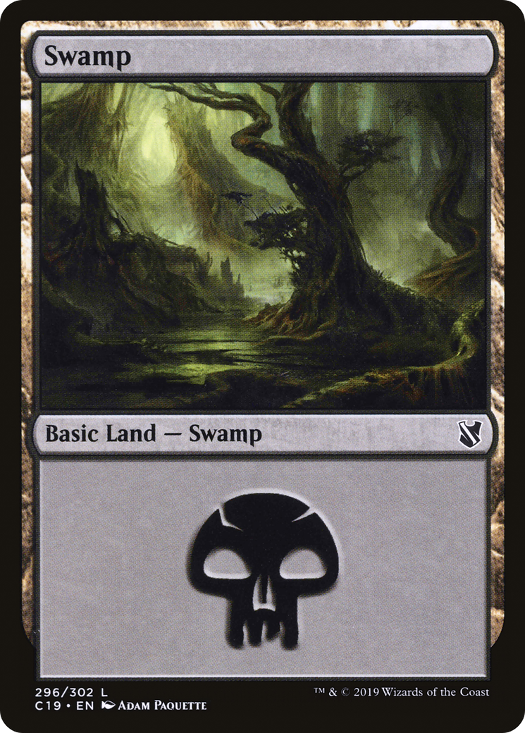 Swamp (296) [Commander 2019]-1