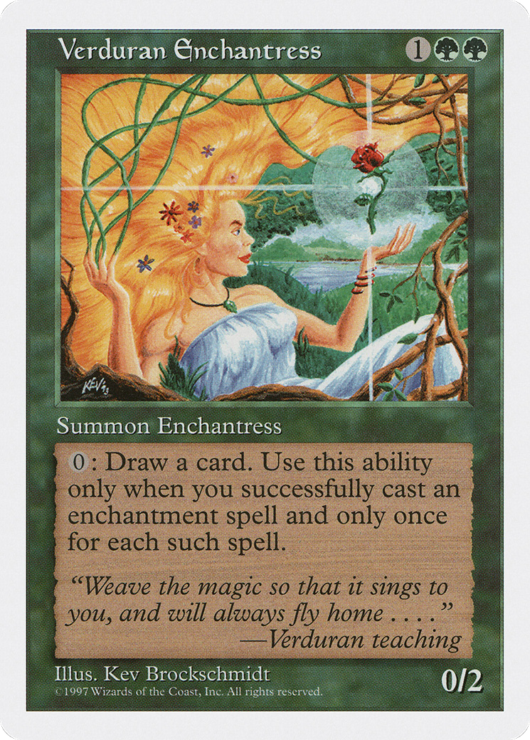 Verduran Enchantress (5ED-) - Fifth Edition-1