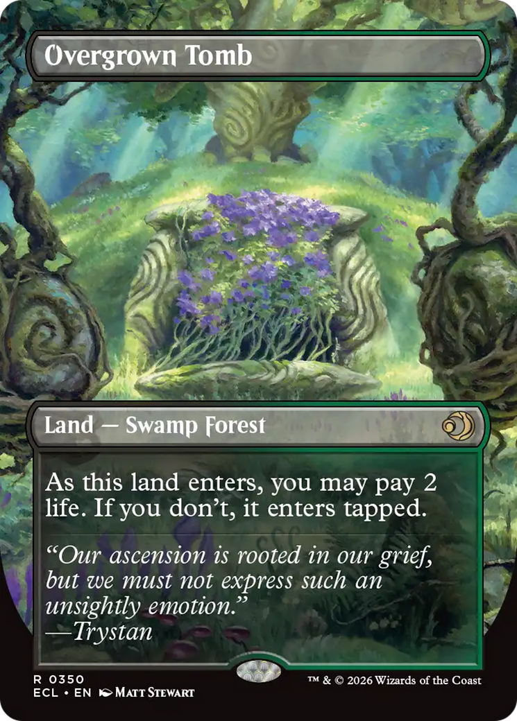 Overgrown Tomb (Borderless) [Lorwyn Eclipsed]-1