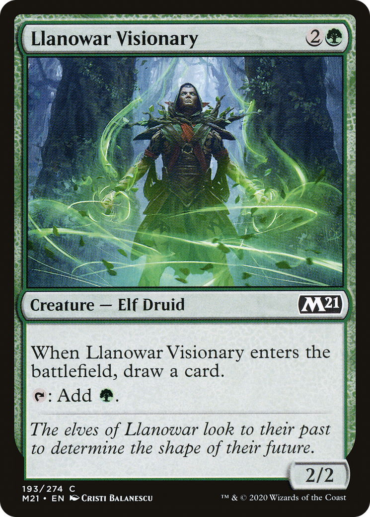 Llanowar Visionary [Core Set 2021]-1