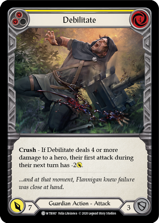 Debilitate (Yellow) [U-WTR067] (Welcome to Rathe Unlimited)  Unlimited Normal-2
