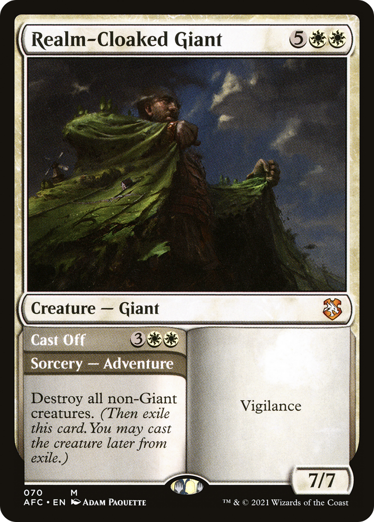 Realm-Cloaked Giant // Cast Off [Dungeons & Dragons: Adventures in the Forgotten Realms Commander]-1