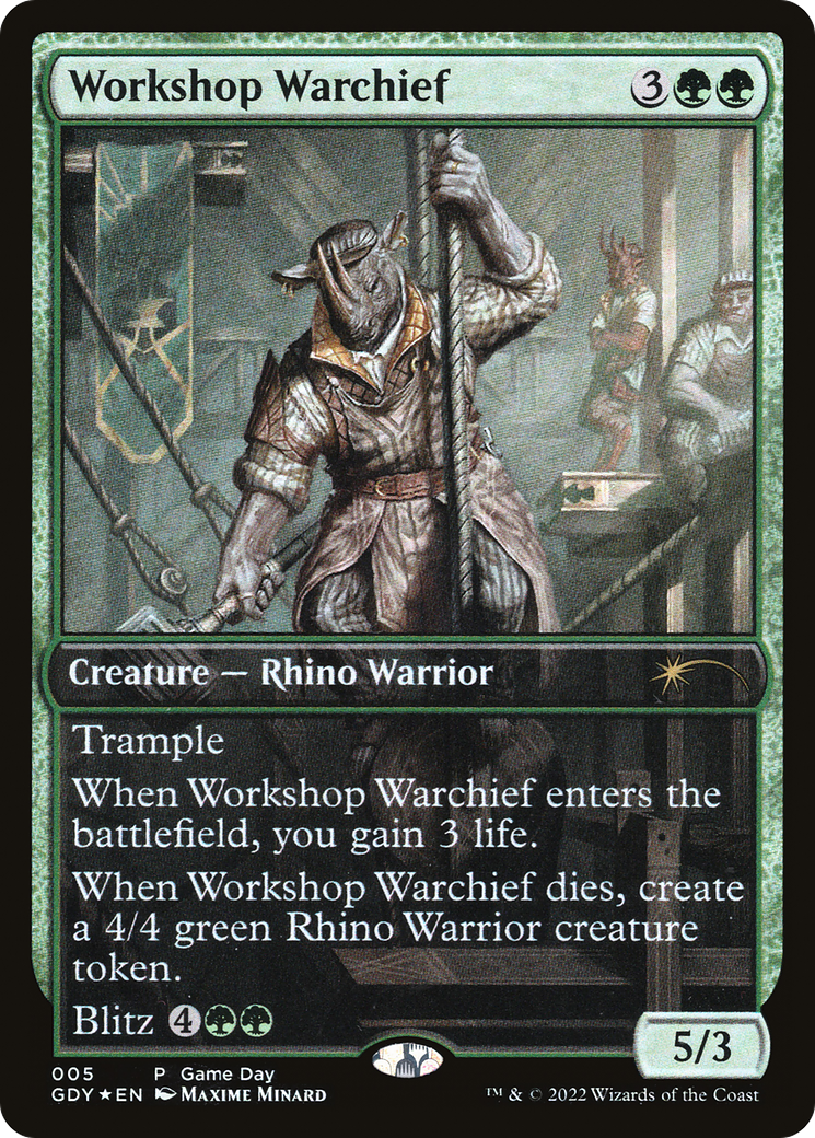 Workshop Warchief (GAME-005) - Game Day Promos Foil-1