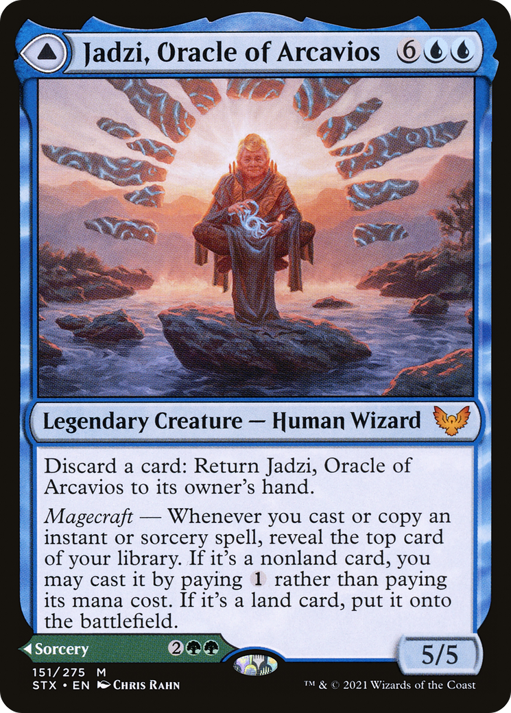 Jadzi, Oracle of Arcavios // Journey to the Oracle [Strixhaven: School of Mages]-3