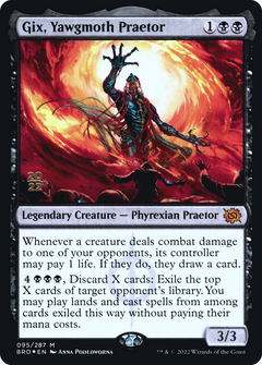 Gix, Yawgmoth Praetor [The Brothers' War Prerelease Promos]-1
