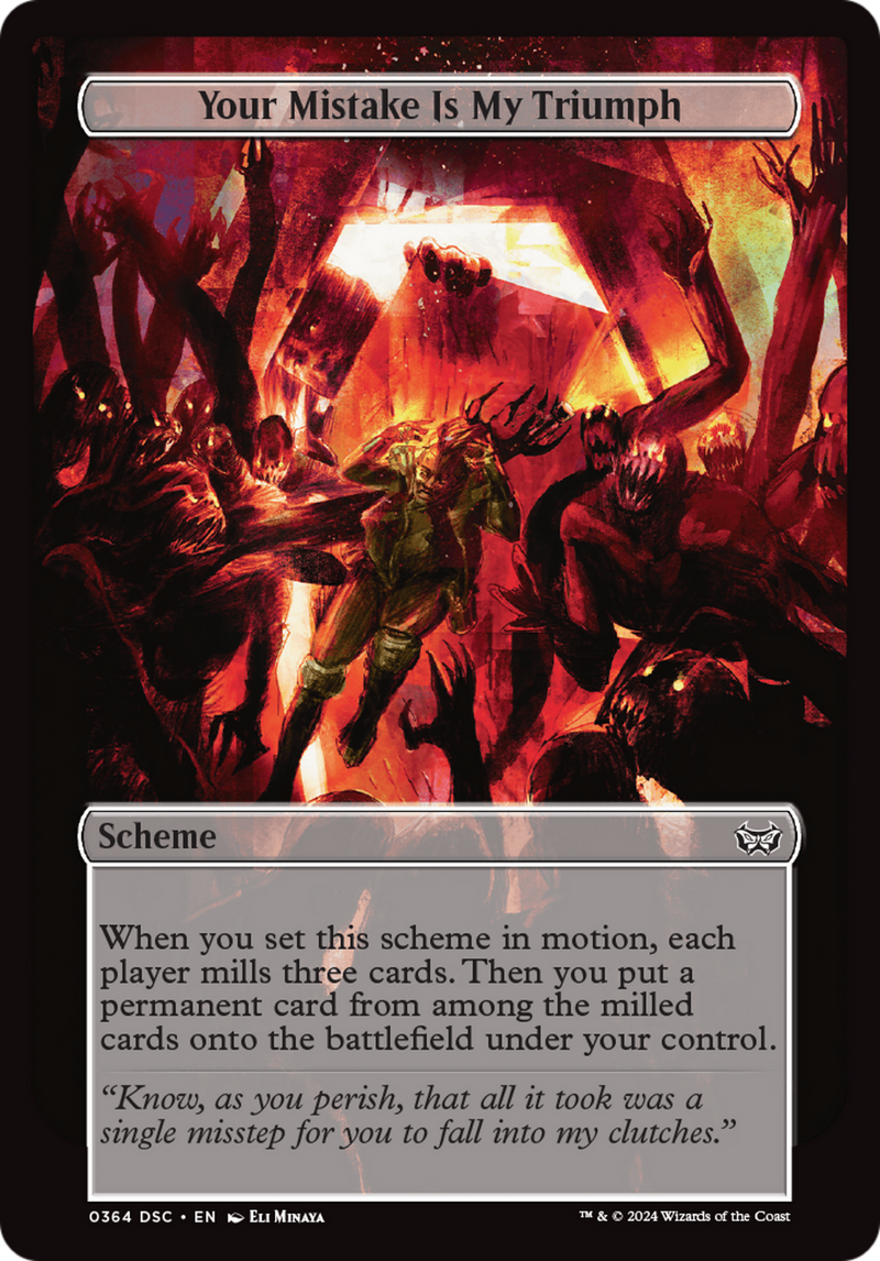 Your Mistake Is My Triumph (Full Art) [Duskmourn: Archenemy]-1