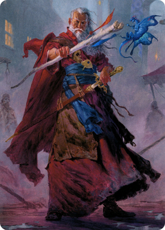 Elminster // Elminster (ACLB-064) - Battle for Baldur's Gate Art Series (Borderless)-3