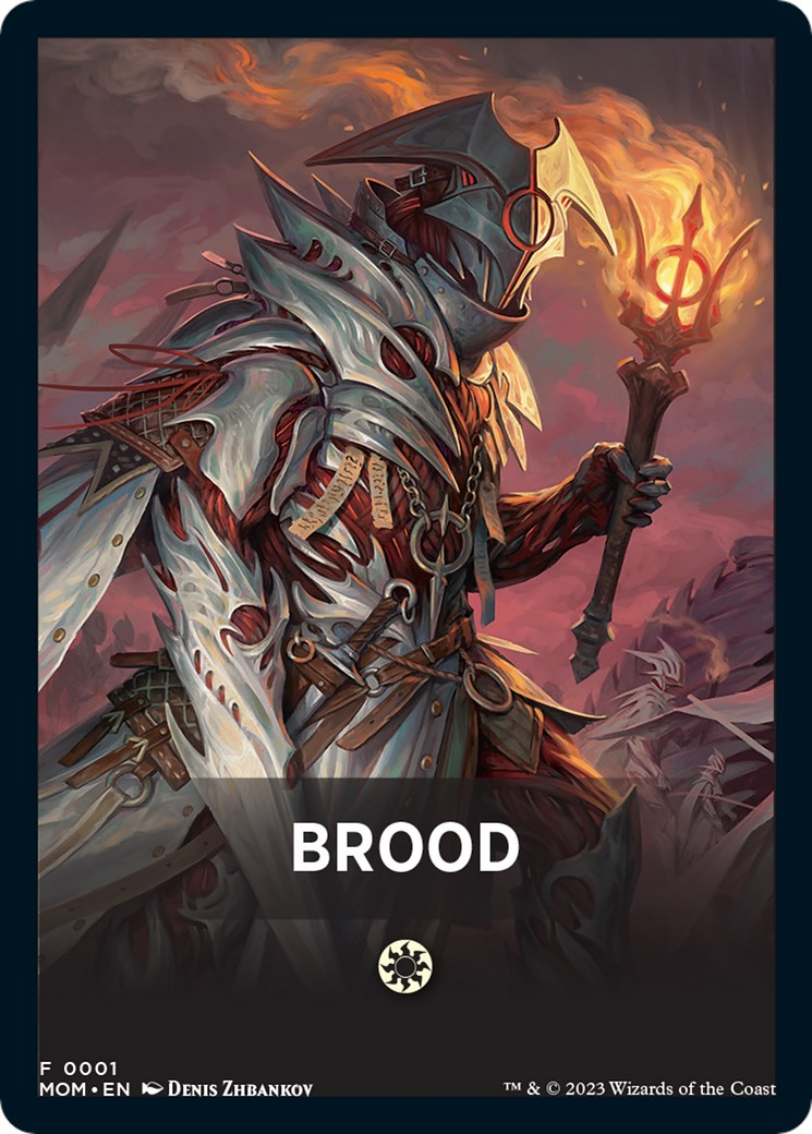 Brood Theme Card [March of the Machine Tokens]-1