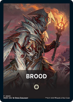 Brood Theme Card [March of the Machine Tokens]-1