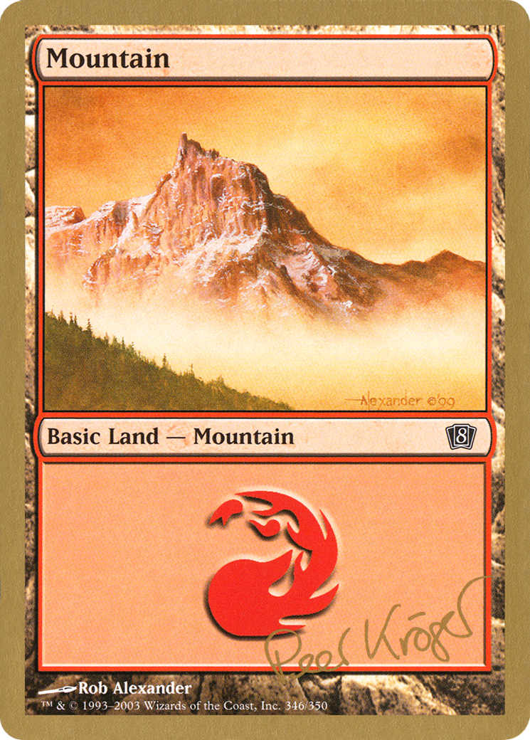 Mountain (346) - 2003 Peer Kroger (8ED) (WCD-) - World Championship Decks 2003-1