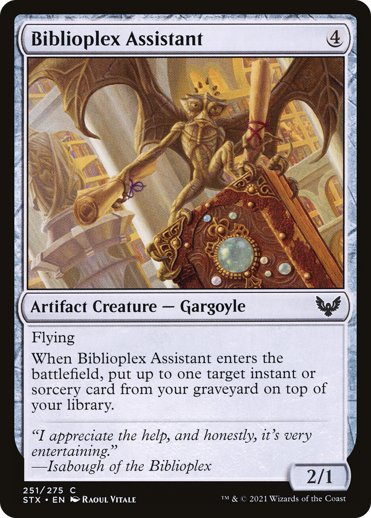Biblioplex Assistant [Strixhaven: School of Mages]-1