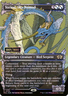 Yorion, Sky Nomad (Serial Numbered) (MUL-194) - Multiverse Legends: (Showcase) (Borderless) Foil-1