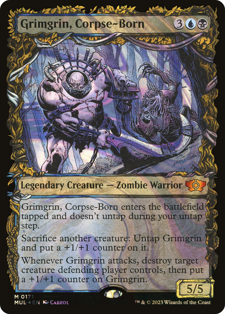 Grimgrin, Corpse-Born (Halo Foil) [Multiverse Legends]-1
