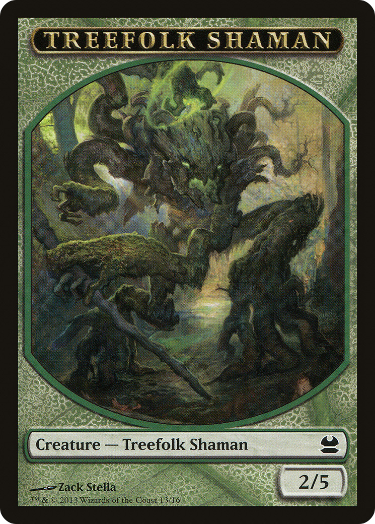 Treefolk Shaman Token (MMA-013) - Modern Masters Tokens-1