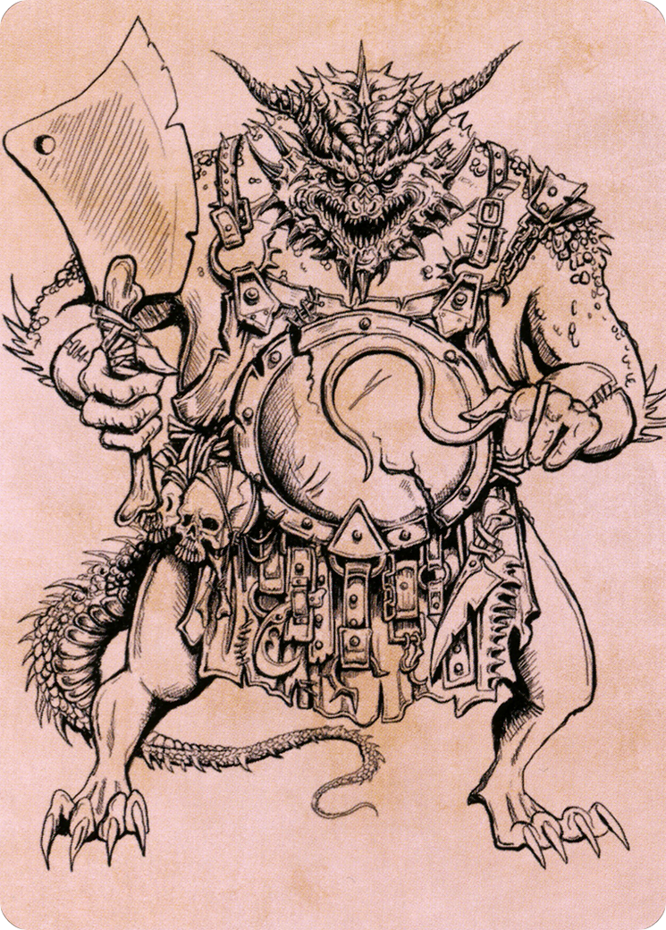 Thrakkus the Butcher // Thrakkus the Butcher (ACLB-077) - Battle for Baldur's Gate Art Series (Borderless) Foil-1