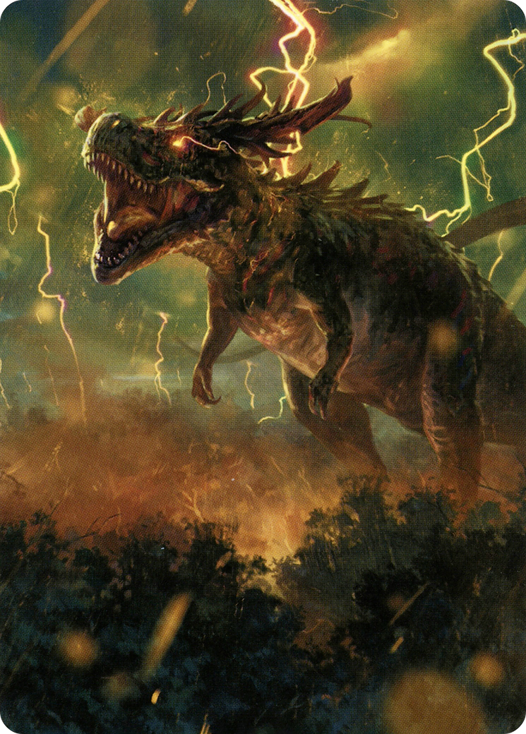 Thrasta, Tempest's Roar // Thrasta, Tempest's Roar (AMH2-042) - Modern Horizons 2 Art Series (Borderless) Foil-1