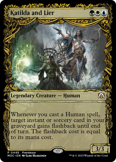 Katilda and Lier (Showcase Planar Booster Fun) [March of the Machine Commander Prerelease Promos]-1