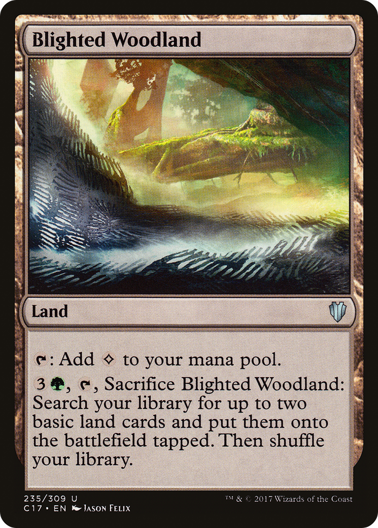 Blighted Woodland [Commander 2017]-1