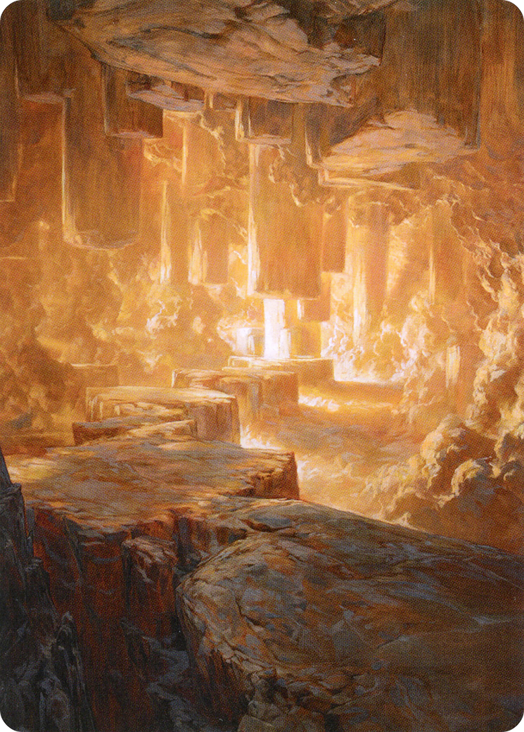 Pillarverge Pathway // Pillarverge Pathway (AZNR-028) - Zendikar Rising Art Series (Borderless)-3