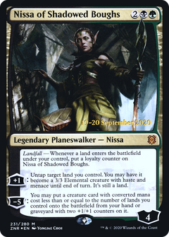 Nissa of Shadowed Boughs [Zendikar Rising Prerelease Promos]-1