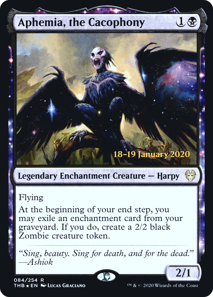 Aphemia, the Cacophony [Theros Beyond Death Prerelease Promos]-1