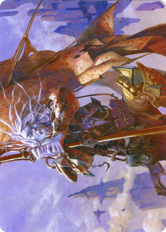 Sea Gate Banneret // Sea Gate Banneret (AZNR-043) - Zendikar Rising Art Series (Borderless)-1