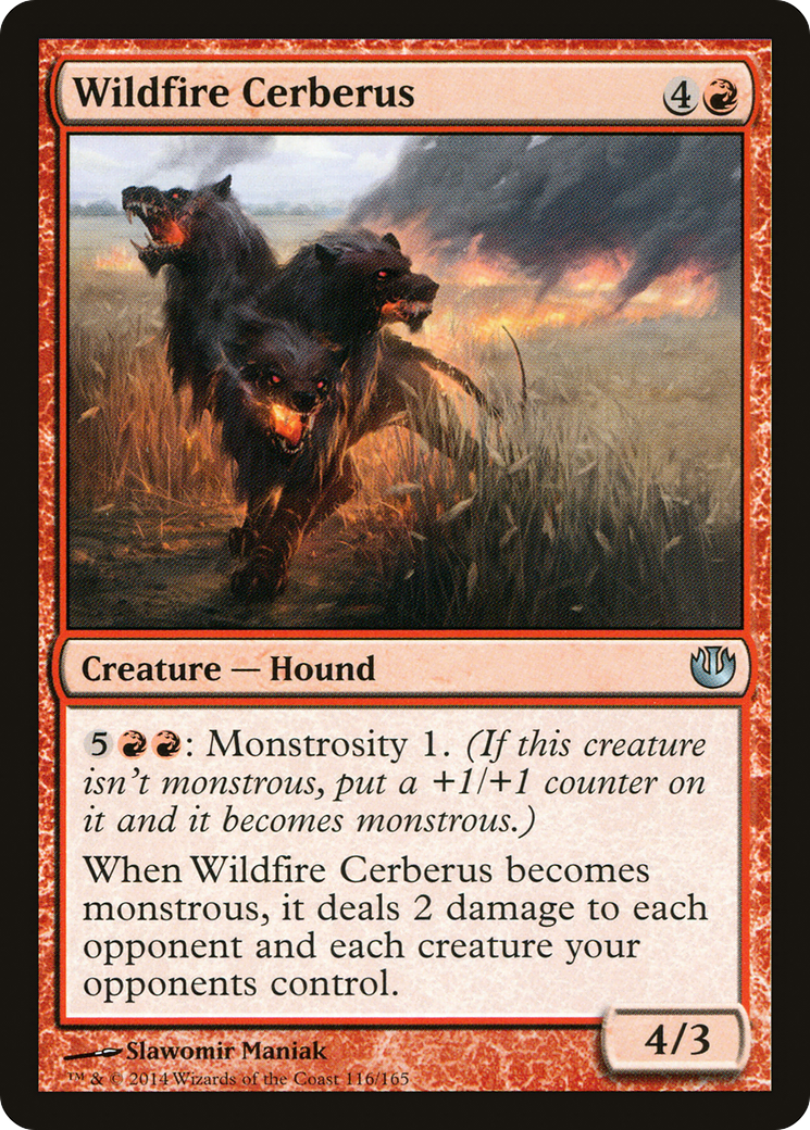 Wildfire Cerberus (JOU-116) - Journey into Nyx Foil-1