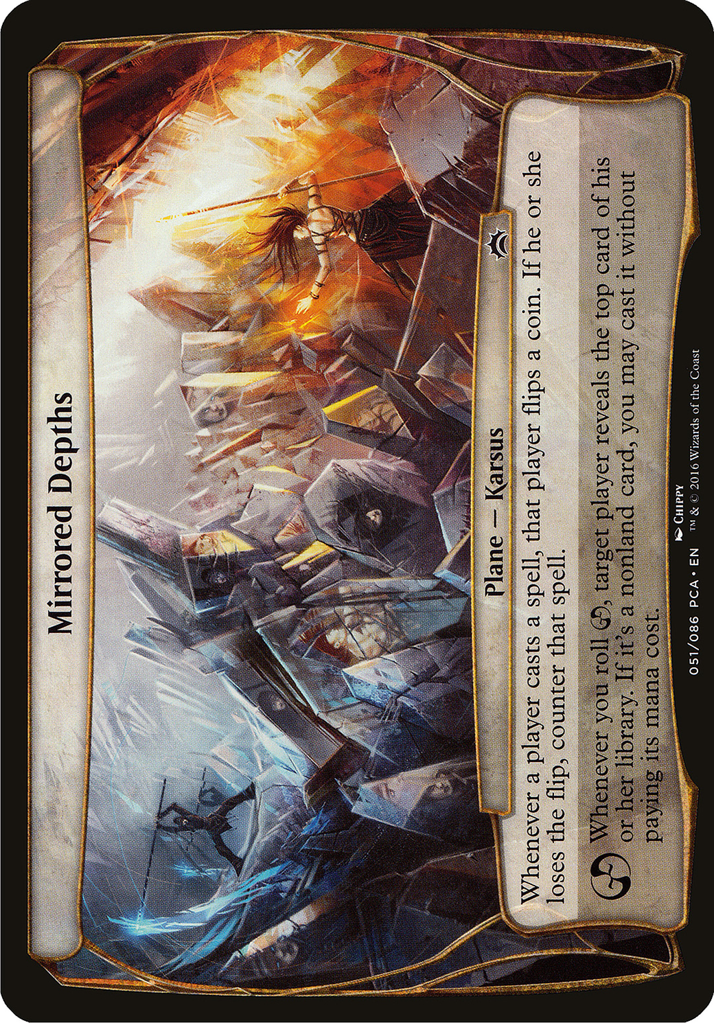 Mirrored Depths (Planes) [Planechase Anthology Planes]-1