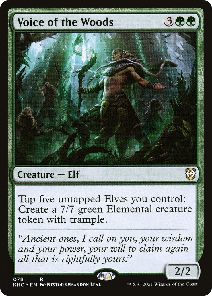 Voice of the Woods (KHC-078) - Kaldheim Commander-1