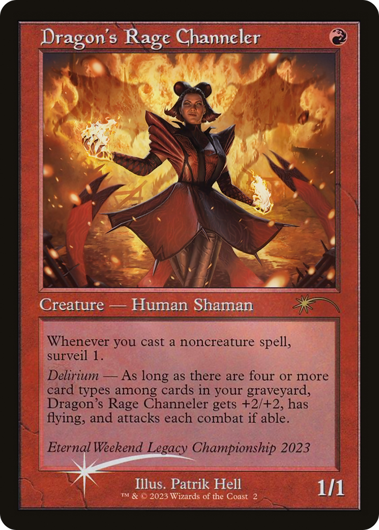 Dragon's Rage Channeler (Retro Frame) [MagicFest 2023]-1
