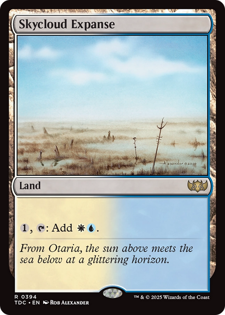 Skycloud Expanse [Tarkir: Dragonstorm Commander]-1