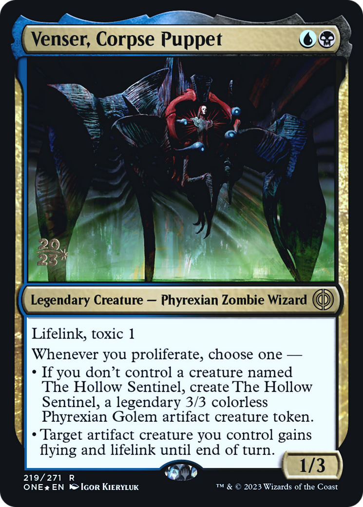Venser, Corpse Puppet (PRE-219) - Phyrexia: All Will Be One Promos Foil-1