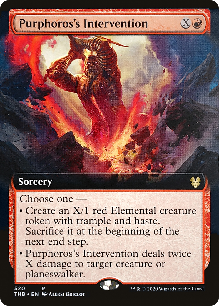 Purphoros's Intervention (Extended Art) [Theros Beyond Death]-1