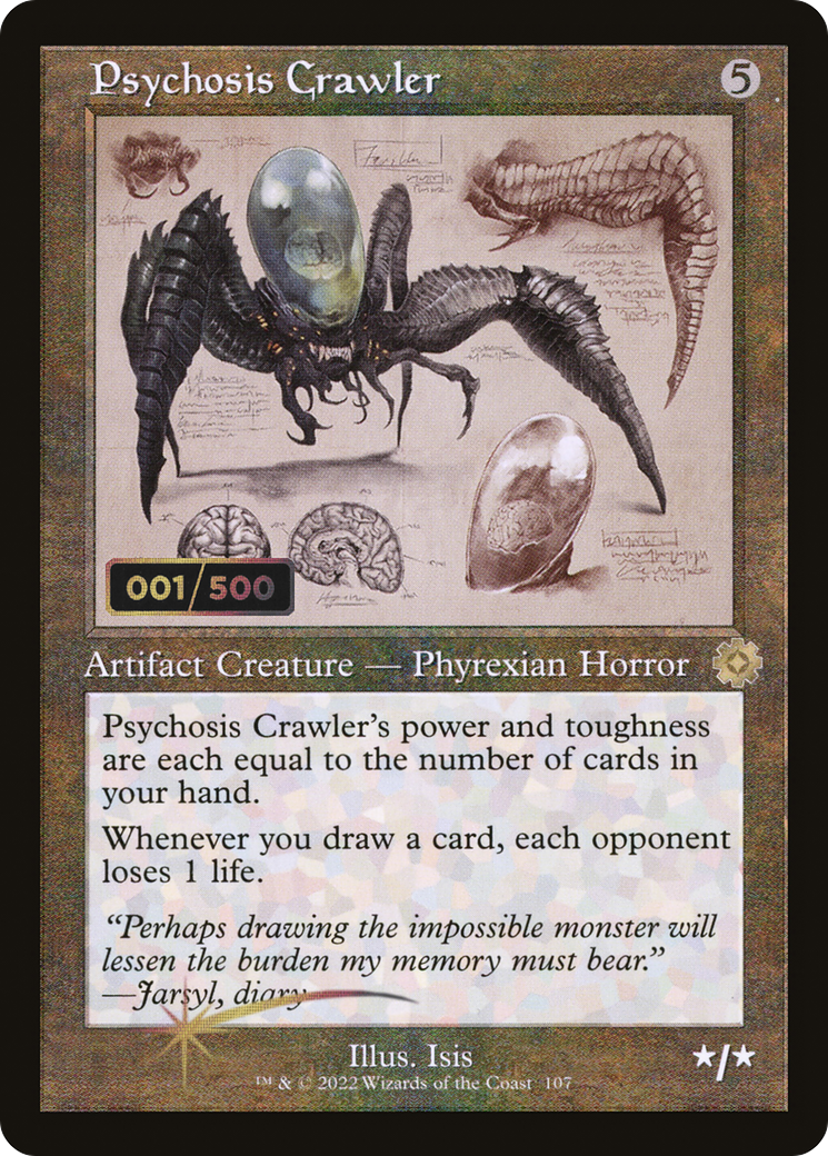 Psychosis Crawler (Retro Schematic) (Serialized) [The Brothers' War Retro Artifacts]-1