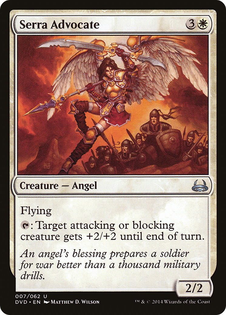 Serra Advocate (Divine vs. Demonic) [Duel Decks Anthology]-1