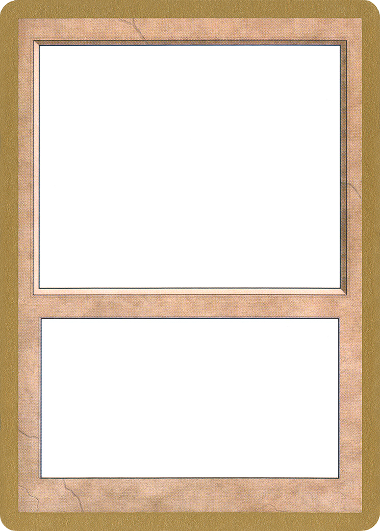 2001 World Championship Blank Card (WCD-) - World Championship Decks 2001-1