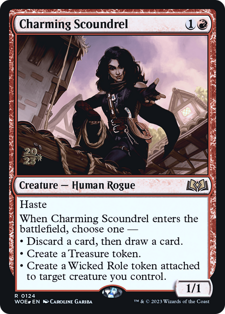 Charming Scoundrel [Wilds of Eldraine Prerelease Promos]-1