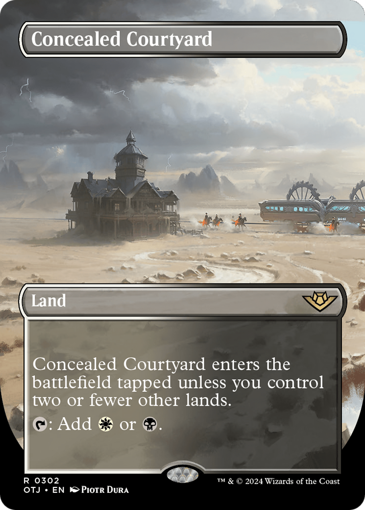 Concealed Courtyard (Borderless) [Outlaws of Thunder Junction]-1
