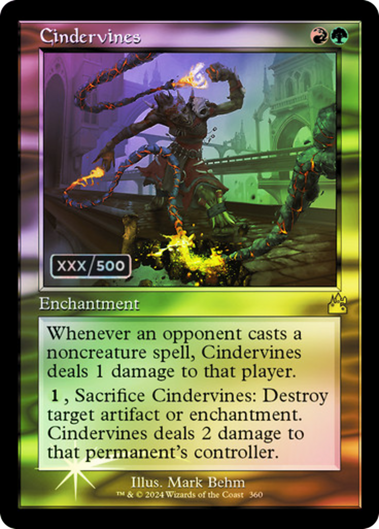 Cindervines (Retro) (Serialized) [Ravnica Remastered]-1