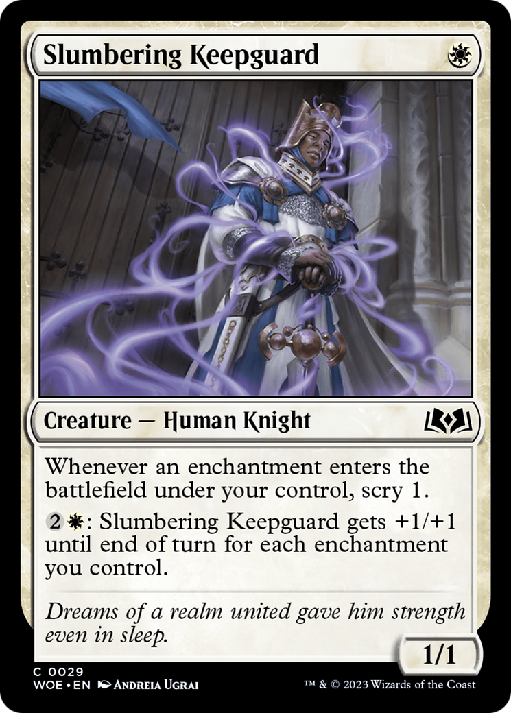 Slumbering Keepguard [Wilds of Eldraine]-1