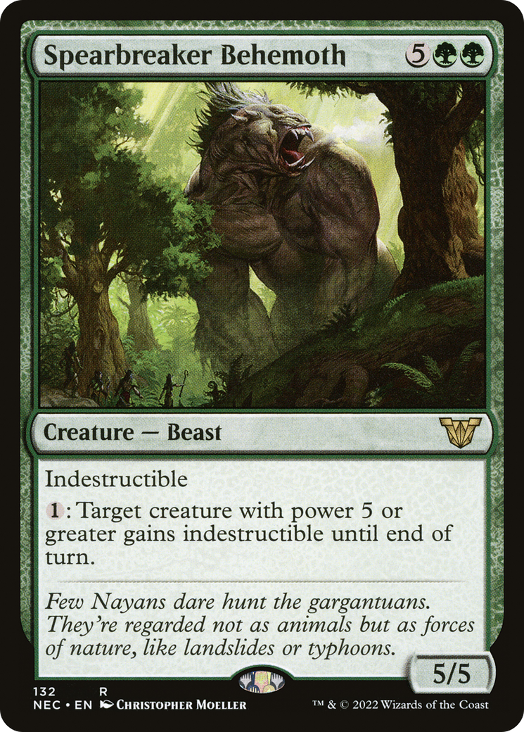 Spearbreaker Behemoth [Kamigawa: Neon Dynasty Commander]-1