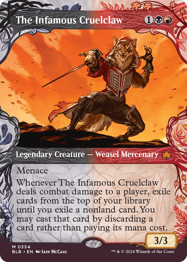 The Infamous Cruelclaw (Showcase) [Bloomburrow]-1