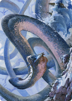 Koma, Cosmos Serpent // Koma, Cosmos Serpent (ASKHM-060) - Art Series: Kaldheim (Borderless) Foil-3
