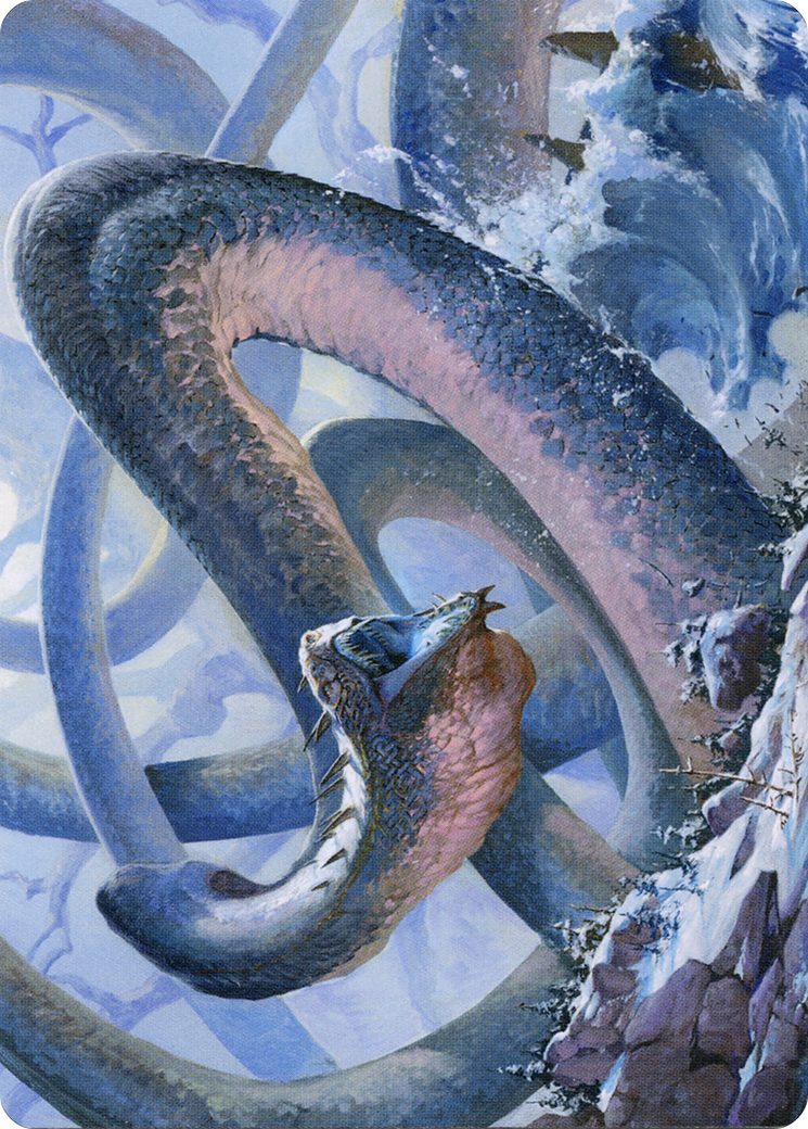 Koma, Cosmos Serpent // Koma, Cosmos Serpent (ASKHM-060) - Art Series: Kaldheim (Borderless) Foil-3