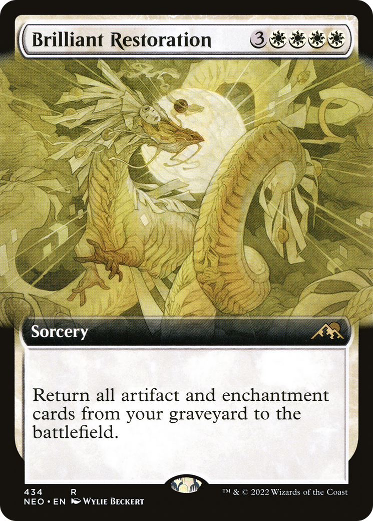 Brilliant Restoration (Extended Art) [Kamigawa: Neon Dynasty]-1